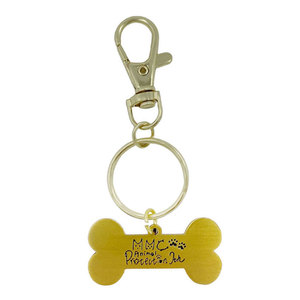Manufacturer <b>Custom</b> 3D Cubic Zinc Alloy Zodiac tiger Metal Gold Color <b>Keychains</b> - Product Image 5