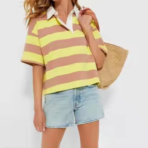 Polo à col montant personnalisé avec votre propre logo, manches courtes, polyester, séchage rapide, t-shirt polo pour homme - Product Image 2