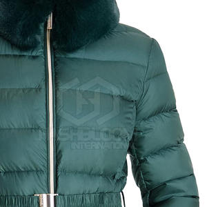 Chaqueta Acolchada Informal de Color Sólido para Mujer 2024, Ropa de Calle, Nueva Moda, Cortavientos, Transpirable, Tejida con Piel de Oveja - Product Image 4