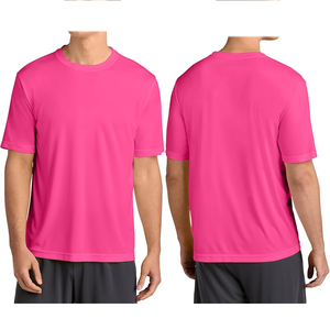 <b>Men's</b> <b>Short</b> <b>Sleeve</b> Shirt Quick-Dry Performance Shirts Regular-fit Tennis Shirt Microfiber Best Quality Fitted <b>Men's</b> T-Shirt - Product Image 4