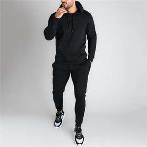 Fabricant de vêtements blanc 100% coton polaire lourd survêtement à capuche et pantalon de survêtement ensemble de survêtement pour hommes ensemble à capuche - Product Image 2