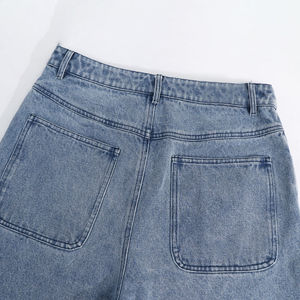 Pantalones cortos vaqueros azules OEM para hombre, fabricante pakistaní, aspecto clásico veraniego, perfectos para gimnasio informal y estilo urbano diario - Product Image 6