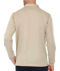 OEM venta al por mayor último estilo de los hombres de manga larga Polo camisa de calidad superior transpirable de secado rápido suave ropa casual hombres Polo camisa - Product Image 3