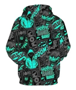 Sudadera con Capucha para Hombre, Diseño 2025, 100% Algodón, Color Personalizado, Logotipo, Invierno, Impresión Digital, Casual, Impermeable, Forro Polar - Product Image 4