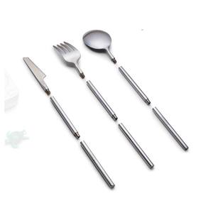 Cuillère de mariage couteau fourchette couverts en acier inoxydable fournitures indiennes en gros ensemble de couverts pour la vaisselle - Product Image 5