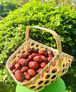 Panier de rangement en osier tissé en bambou avec poignée Produit artisanal du Viet Nam - Product Image 5