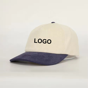 Gorro liso de dos tonos de la mejor calidad, gorras de béisbol deportivas para correr, gorras de béisbol con cierre metálico de tela de algodón de 6 paneles con logotipo personalizado - Product Image 1