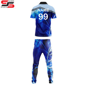 Nuevo diseño OEM cliente demanda impresión Cricket uniforme nuevo alta calidad Cricket uniforme hecho a medida en poliéster Cricket uniforme - Product Image 2