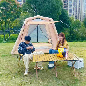 Portable extérieur quatre saisons 3-4 personnes <span class=keywords><strong>Camping</strong></span> tente Oxford étanche à la pluie Protection solaire plage <span class=keywords><strong>parc</strong></span> - Product Image 3