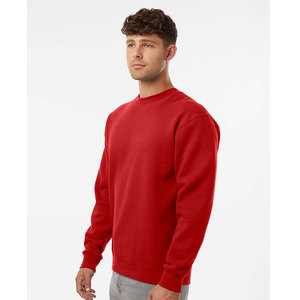 Otoño Invierno nuevos hombres 340gsm suave cálido polar sudadera básica de gran tamaño cuello redondo Casual bordado sudadera - Product Image 5