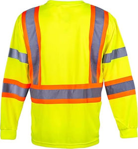 Camisas de Trabajo para Hombre 100% Poliéster, Logotipo Personalizado Impreso, Alta Visibilidad, Tallas Grandes, Reflectantes, Transpirables, de Secado Rápido - Product Image 2