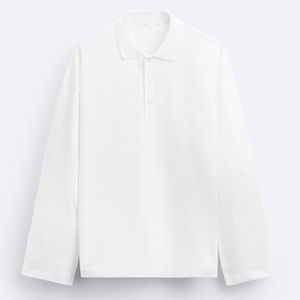 Camisas de Hombre de Nuevo Diseño, Ropa de Verano, Tejido Suave, Transpirable, 100% Algodón, Cuello Camisero Blanco con Botones - Product Image 4