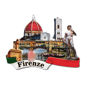 Magnete Frigorifero 3D David Di Firenze – Statua Di Michelangelo, Souvenir Italia, Resina, 9x4 Cm
