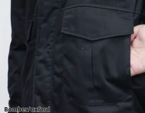 Nouvelle veste bomber d'hiver 2026 pour homme en toile et nylon, imperméable, coupe-vent, respirante, à fermeture éclair, col rond, écologique et légère - Product Image 4