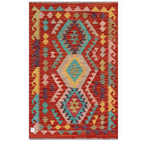 Tapis Kilim d'Afghanistan Maimana 130 X 87 cm, décoration murale - Product Image 1