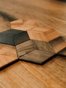 Custom Classic Walnut Wood Square <b>Coaster</b> <b>Set</b> Personalized Drink Mats for Home Decor Gift Handcrafted - Product Image 3