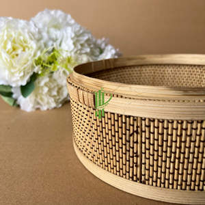 ตะกร้าเก็บของสานมือรักษ์โลกสำหรับจัดระเบียบห้องครัว รับทำโลโก้ตามสั่ง ผลิตโดย VgreenArt ในเวียดนาม - Product Image 4