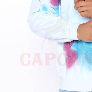 Nouveau Couple ample coton à manches longues pull à capuche hiver polaire agneau cravate colorant Logo personnalisé approvisionnement en gros - Product Image 4