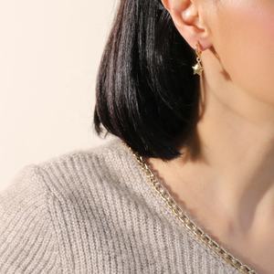 Pendiente colgante con forma de estrella de burbuja, venta al por mayor, Plata de Ley 925 turca, joyería fina hecha a mano - Product Image 4