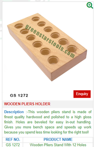 Porte-pinces en bois GS 1272 pour outils de bijouterie-Outils de bijouterie - Product Image 2