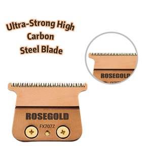 Lames de rechange DLC 2.0 (2 pièces) pour tondeuses et coupe-cheveux couleur or rose - Product Image 1