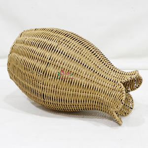 Artex Dong Thap Vase en rotin fait à la main en usine Porte-fleurs en osier rustique pour ferme et décor Boho - Product Image 2