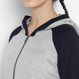 100% coton hiver solide femmes survêtements Logo personnalisé conception léger 2 pièces Long ensemble pour adultes - Product Image 5