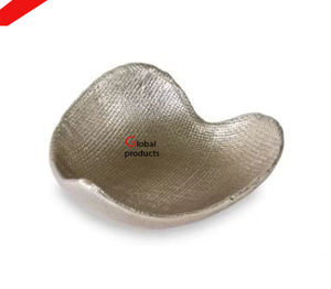 Tazón de servicio de diseño de metal con acabado dorado de aspecto real para restaurante y bar de hotel - Product Image 3