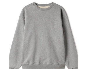 Wholesale Autumn 3D Embroidered Logo Solid Loose 100% Cotton Casual Top <b>Men</b> Long-Sleeved Anti-Pilling Crew Neck Hoodie - Product Image 2