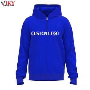 Viky Industries-Sudadera con capucha y cremallera completa para hombre, prenda profesional OEM, venta al por mayor y personalizada, con bolsillos laterales delanteros - Product Image 4