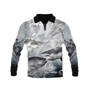 Camisetas de pesca de manga corta 2025 personalizadas para hombres, estilo Formal, sublimación de punto de poliéster/algodón, posible su diseño - Product Image 1