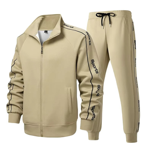 Chándal Deportivo Transpirable de Algodón 100% Estampado para Hombre, Invierno 2025, para Entrenamiento Físico de Talla Grande - Product Image 1