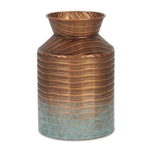 Vase floral en métal texturé de qualité supérieure, conçu pour des arrangements floraux époustouflants et une esthétique intérieure séduisante - Product Image 6