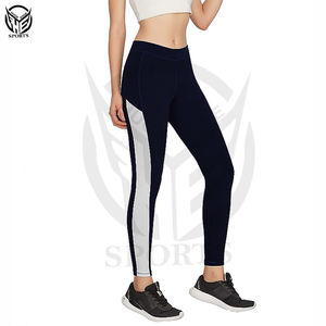 ใหม่ชุดออกกำลังกายในยิมสำหรับผู้หญิงผ้าสแปนเด็กซ์80เส้นผ้าไนลอน20ชิ้นกางเกงเลกกิ้งสำหรับสตรีนู้ดเอวสูงมีกระเป๋า - Product Image 3