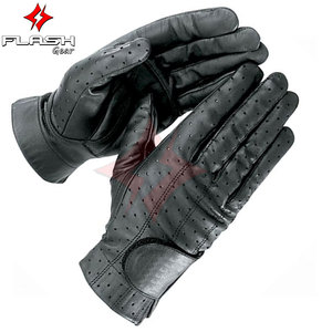 Guantes cortos de Moto de verano de alta calidad para hombres, guantes cortos de cuero para motociclista, guantes ligeros para montar en motocicleta, clima cálido - Product Image 5