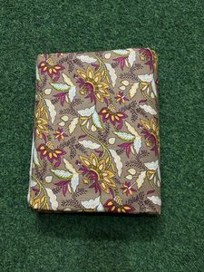 100% Premium lujo avellana marrón Nomex tela Floral mano bloque estampado ligero elegante confección decoración para niñas artesano - Product Image 6