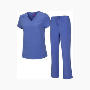 Uniformes de hospital unisex de ajuste moderno, conjunto de uniformes médicos de primera calidad con logotipo personalizado y pantalones para correr y Top para médicos y enfermeras, venta al por mayor - Product Image 5
