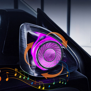 Tweeter rotatif C205 4D avec synchronisation musicale et lumière ambiante <span class=keywords><strong>64</strong></span> couleurs, en ABS, pour haut-parleur de voiture C-coupé 2016-2021 - Product Image 2