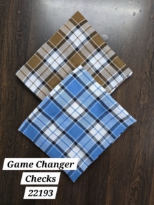 Tissu de chemise en pur coton de qualité supérieure pour l'exportation, tissé, teint en fil, motif pour les vêtements des garçons et des filles - Product Image 6