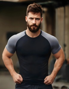 Camiseta de buceo para hombre, traje de baño ajustado de manga corta, camiseta de natación, traje flotante, camiseta informal, Camiseta cómoda de verano - Product Image 2