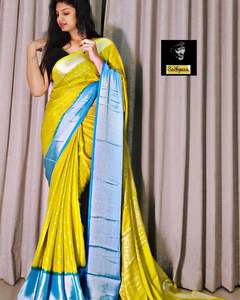ผ้าแจ็คการ์ด pallu ที่สวยงามใช้งานได้ทั่ว Saree - Product Image 4