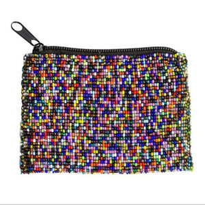 Monedero de Cuentas de Vidrio Cuadradas Coloridas Hechas a Mano, Diseño Elegante y de Primera Calidad, Estilo Moderno y Hermoso, Bordado a la Moda - Product Image 1