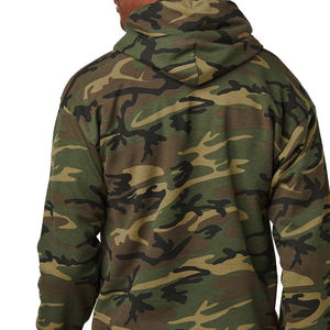 Prix d'usine, sweat à capuche camouflage de haute qualité, 100% coton, imprimé numérique, ourlet côtelé pour homme, manches côtelées, vêtements décontractés d'automne - Product Image 4