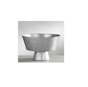 Tazón redondo de acero galvanizado de gran tamaño para decoración de granja, exhibición de frutas, acento de mesa de fiesta con asas y acabado Premium - Product Image 3