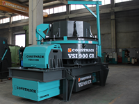 Concasseur à impact à axe vertical VSI-800 CR 190-250 T/H, moteur AC, boîte de vitesses, haute efficacité, marque Constmach