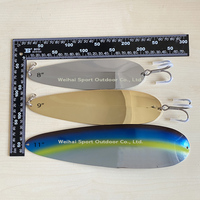 Cuillères à eau salée en acier inoxydable robuste 8 \ "9 \" 11 \ "Nouveau stock pour la mer pour bar rayé doré saumon rivières lacs
