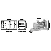 Groupe électrogène diesel Delta Jen DJ-C-175 175 kVA 140 kW 400 V triphasé insonorisé refroidi par eau à démarrage électrique