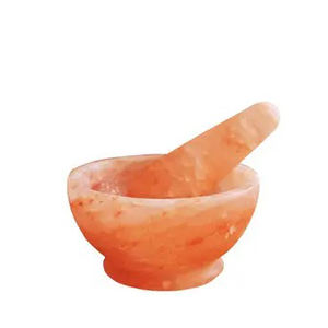 Mortier et pilon de sel naturel de l'Himalaya, ensemble idéal pour les épices, les herbes et l'assaisonnement du Pakistan, nouvelle collection - Product Image 2