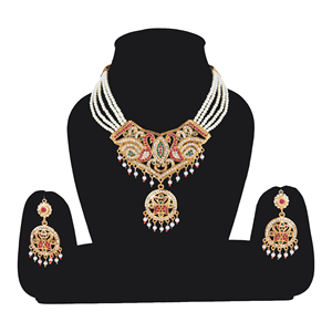 High Quality Luxury Gold Plated Bridal <b>Jewellery</b> <b>Set</b> for Wedding Reception Party and Engagement at Best Prices - Product Image 2