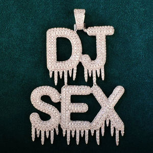 Nuevo Colgante de Diamantes Cultivados en Laboratorio de Alta Calidad VVS, Joyería Hip Hop de Moda, Colgante de Plata 925 para Fiestas - Product Image 4